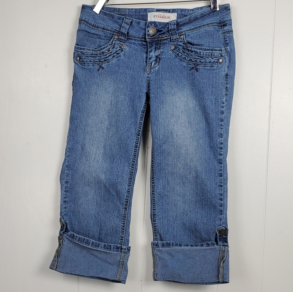 Hydraulic folded cuffed capris 5/6